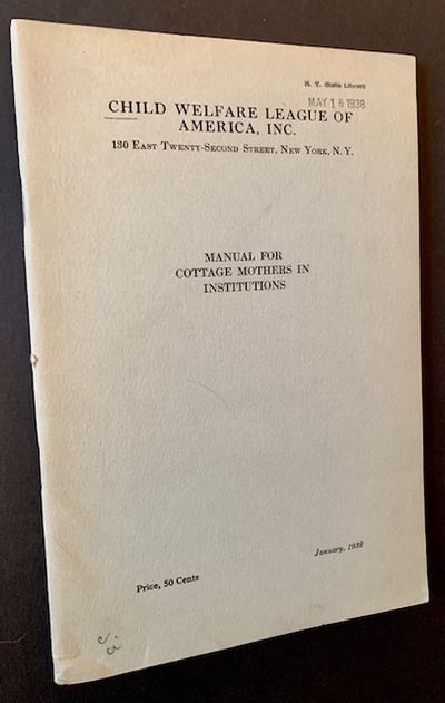 Manual for Cottage Mothers in Institutions
