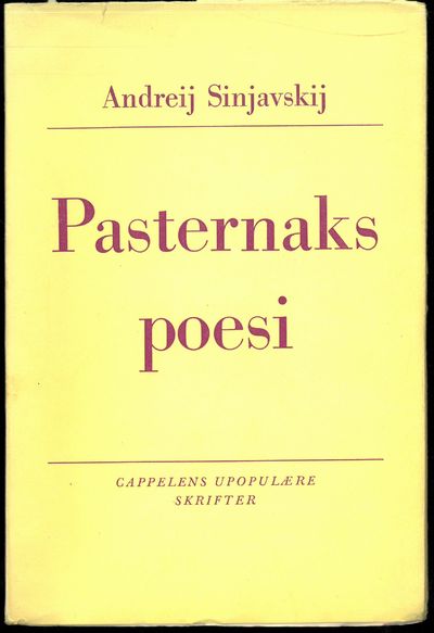 Pasternaks poesi. Oversatt fra russisk av Martin…