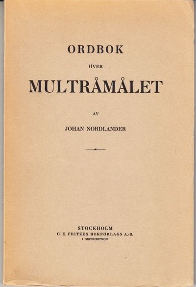 Ordbok över multråmålet.