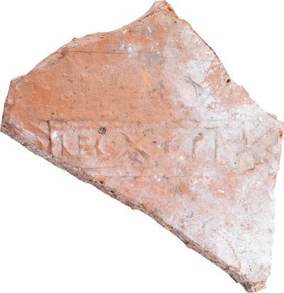Stamped Red Brick Fragment