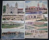 cover of Eight poster-size (9x15 inches) colorized photographic plates showing buildings at the Louisiana Purchase Exposition; supplements to a San Francisco newspaper. The eight together