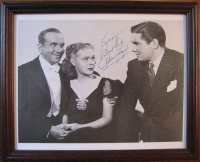 A Signed Photograph Of 1940s Movie And Radio Star Alice Faye