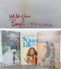 3 PAPERBACK TITLES, 2 INSCRIBED, WITH TYPED LETTER SIGNED: SWEET WILLIAM,  HARRIET SAID, &amp; A QUIET LIFE. de BAINBRIDGE, Beryl.: