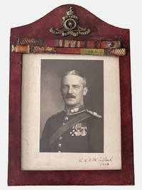A signed photograph of military hero Brigadier-General Robert McCulloch, with his medal ribbons and badge