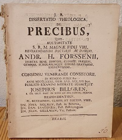 Dissertatio theologica, de precibus.