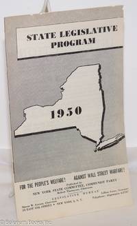 image of State legislative program, 1950. for the people's welfare! Against Wall Street warfare!