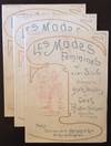 Les Modes Feminines Du XIX Siecle: Interpretees Par Henri Boutet En Cent Pointes-Seches Aquarellees a La Main (Fascicule No.1 Thru 13 {of 20 published})
