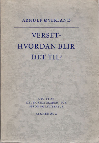 Verset - hvordan blir det til?