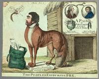 Rare Hand-colored Etching The People's Favourite Fox. 1795