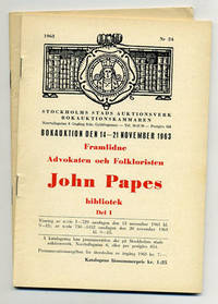 Bokauktion den 14-21 november 1963 [respektive]…