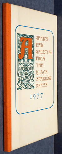 SPENDING CHRISTMAS WITH THE MAN FROM RECEIVING AT SEARS [A YEAR'S END GREETING FROM THE BLACK SPARROW PRESS]