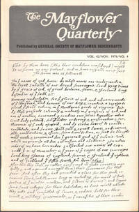 The Mayflower Quarterly Vol. 42 No. 4, November 1976
