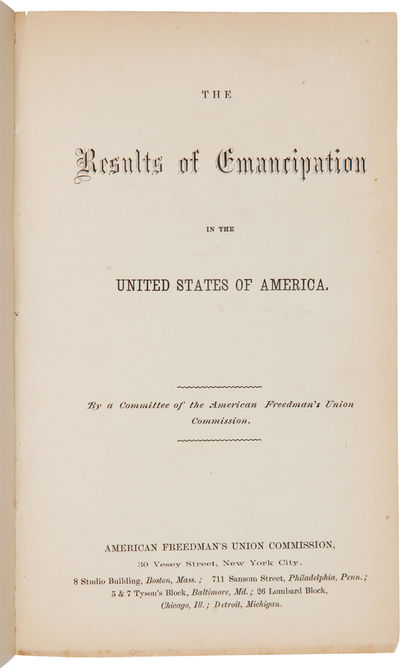 THE RESULTS OF EMANCIPATION IN THE UNITED STATES OF AMERICA.
