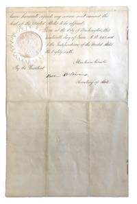 Abraham Lincoln Signs a Document on the Day He Announces an End to Slavery in US Territories