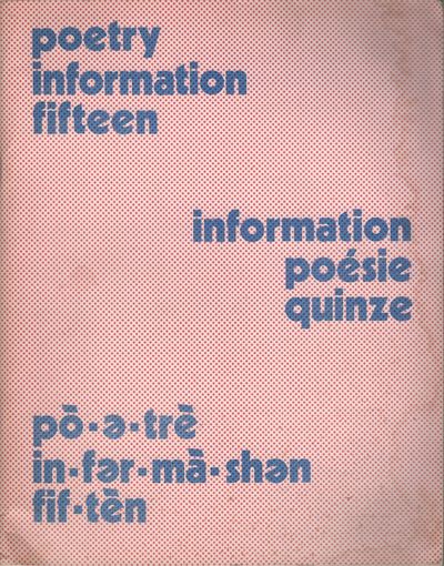 POETRY INFORMATION - Number 15 - Summer 1976