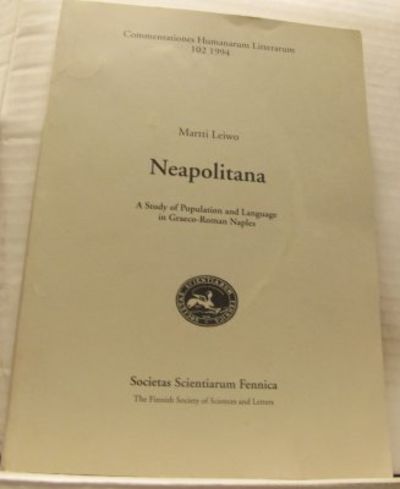 Neapolitana. A Study of Population and Language…