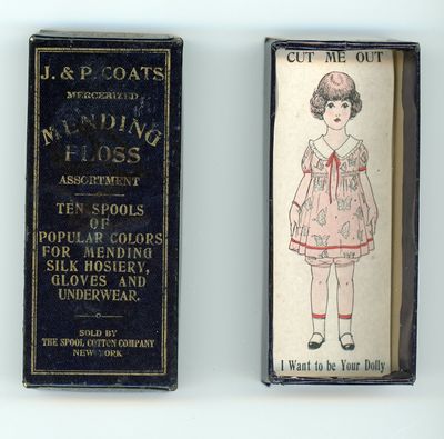 Dolly - Box Insert - J. & P. Coats Mending Floss
