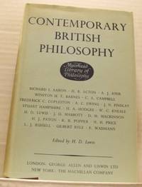 Contemporary British Philosophy.