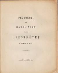 Protokoll och handlingar rörande prestmötet i…