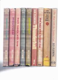cover of 9 Volumes James Bond - 007: Casino Royale; Moonraker; From Russia with Love; Doctor No; Goldfinger; Thunderball; Spy Who Loved Me; You Only Live Twice; Man with the Golden Gun -by Ian Fleming