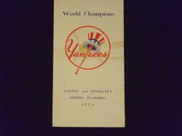 World Champions. Yankees Roster and Itinerary Spring Training 1954.