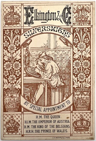 Elkington & Co. Silversmiths -- Aesthetic Movement Trade Card