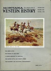 cover of Montana Western History Winter 1972 Volume XXII Number One