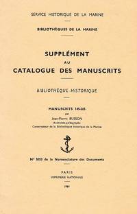 Supplément au catalogue des manuscrits. Bibliothèque historique. Manuscrits 145-265. No 5053 de...