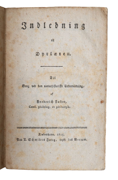 Indledning til Dyrlæren. Til Brug ved den…