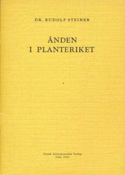 Ånden i planteriket. Foredrag i Berlin 8.desember…