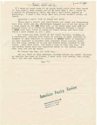 cover of Romeo, Grown Old (Hand corrected draft typescript for the 1974 prose poem)