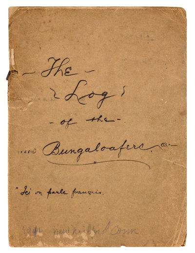 Handmade Journal of a Woman's Travel to New Jersey, Written in English and French [cover title]: "The Log of the Bungalaofers
