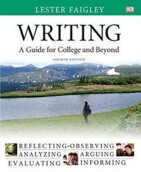 image of Writing: A Guide for College and Beyond (4th Edition)