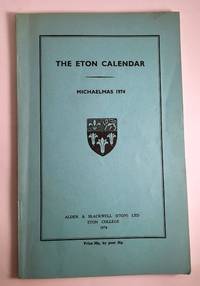 cover of The Eton Calendar Michaelmas 1974