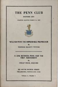 image of The Penn Club: Volume 2, Number 1