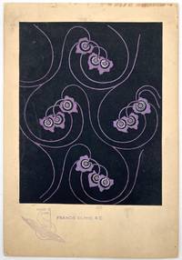 Antonio Ratti Gouache Silk Textile Design No. 9