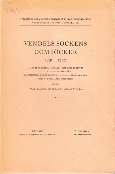 Vendels sockens domböcker 1736-1737 jämte…