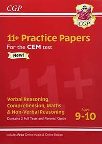 11+ CEM Practice Papers - Ages 9-10 (with Parents' Guide & Online Edition) (CGP CEM 11+...