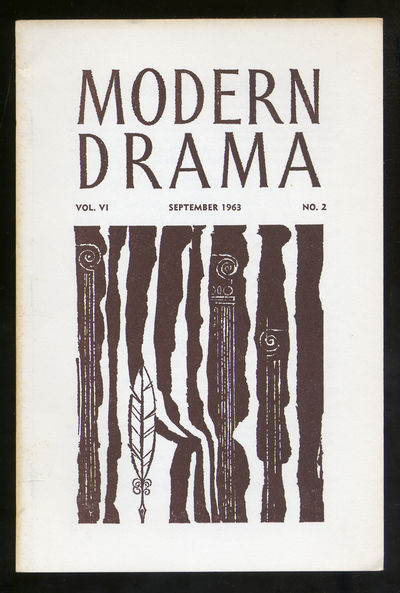 Modern Drama Volume VI Number 2 September 1963