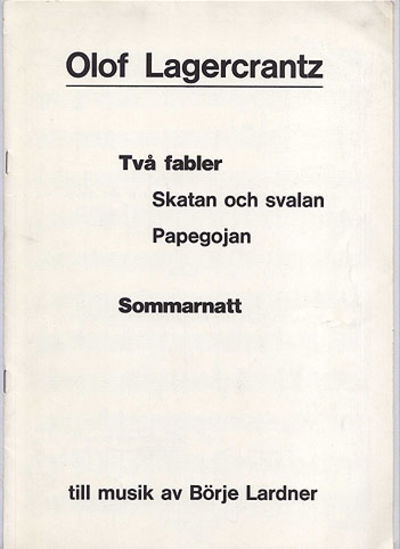 Två fabler: Skatan och svalan - Papegojan.…