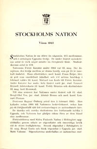 Stockholms nation våren 1945.