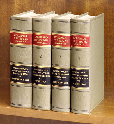 Colorado Decisions: Every Opinion of the Supreme Court and Court of..