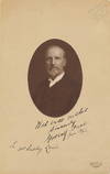 Signed Photograph self portrait inscribed, on 4to mount with Pach Bros. stamp, n.p., June 13, 1906
