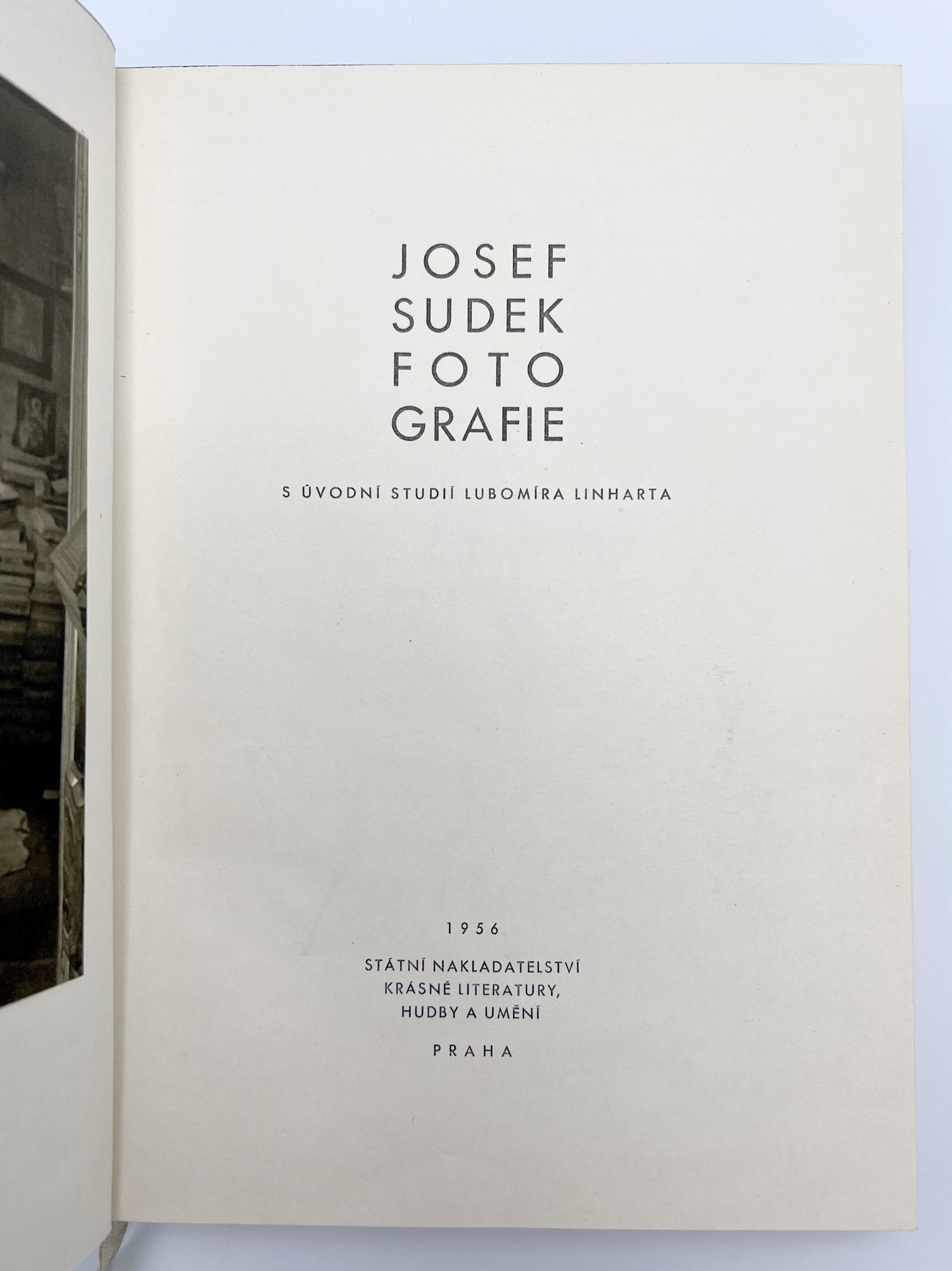 Josef Sudek Fotografie by SUDEK, Josef | 1956 | Statni