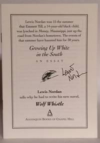 cover of Growing Up White in the South. An Essay.