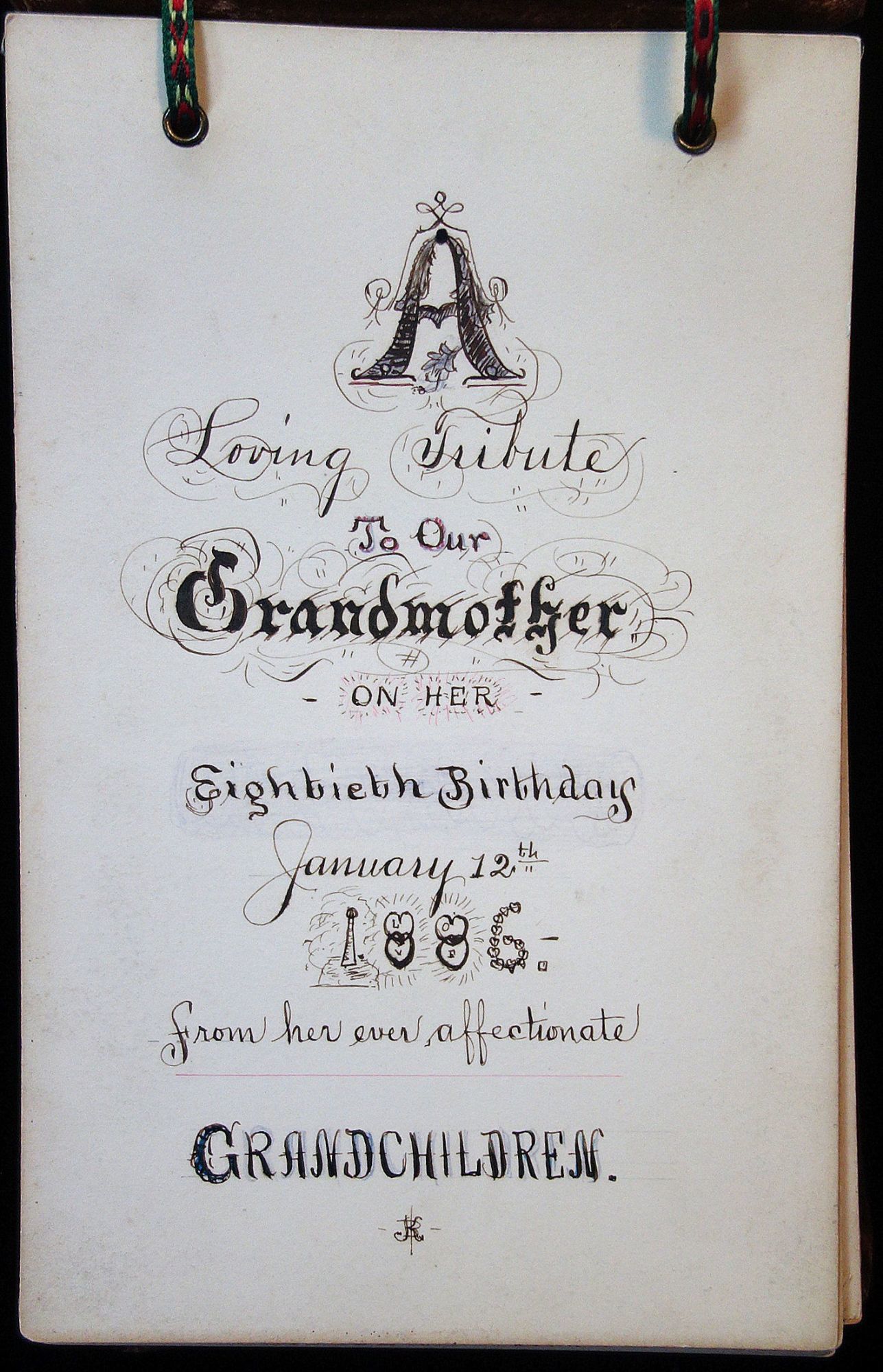 A Tribute to Our Grandmother on her Eightieth Birt