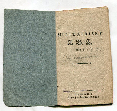 Militairiskt A. B. C. N:o 1.