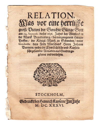 Relation, was vor eine herrliche grosse Victori…