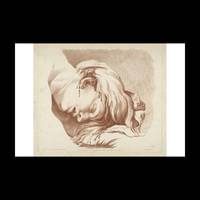 Head of figure lying on the ground with bleeding wound, Photo Matt Fibre, 10x15