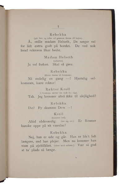 Rosmersholm. Skuespil i fire Akter. (photo 4)